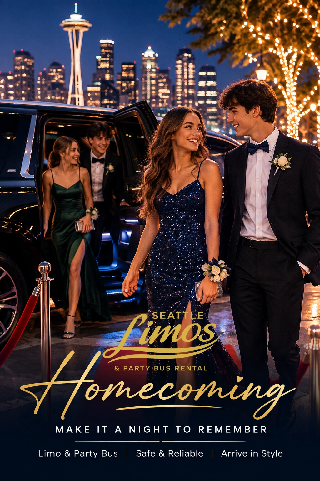 Seattle Limos homecoming limo and party bus rental for students in Seattle